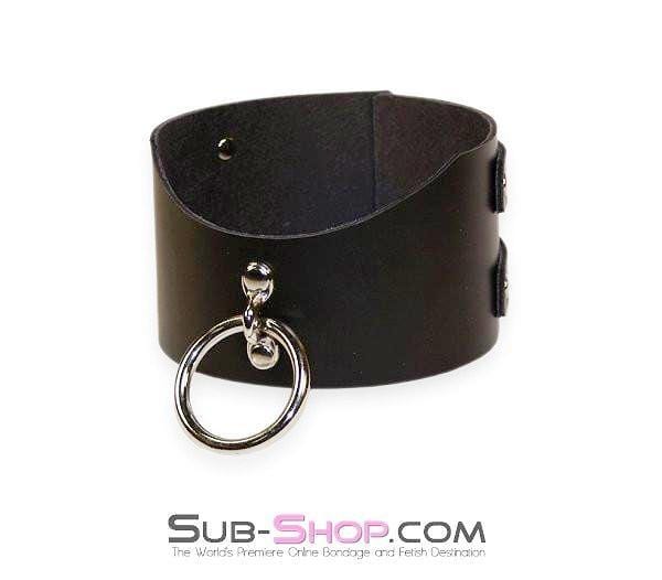 1656A Surrender 3" Black Leather Posture Collar - Image 5