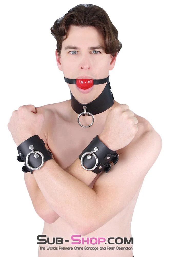 1656A Surrender 3" Black Leather Posture Collar - Image 9