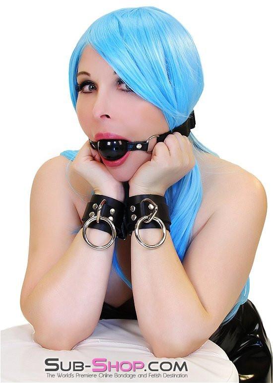3781A Locking Leather Wrist Cuffs - Image 9