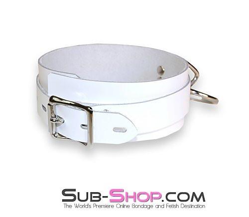 3667A Pure Submission Locking Leather Collar - Image 11