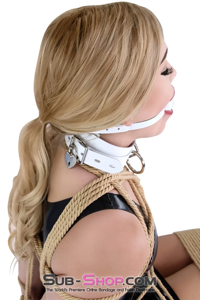 3667A Pure Submission Locking Leather Collar - Image 12