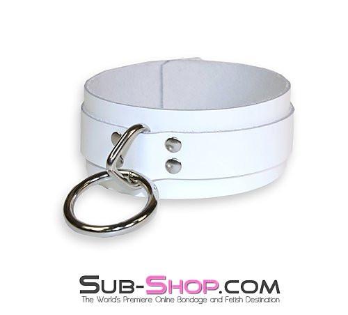 3667A Pure Submission Locking Leather Collar - Image 6