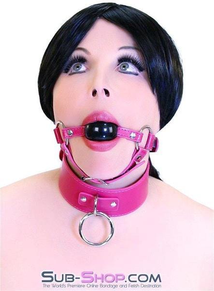 9061DL Sex Bomb Pink Strap Rubber Ballgag with Chin Strap - LAST CHANCE - Final Closeout! - Image 19