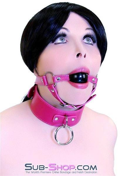 9061DL Sex Bomb Pink Strap Rubber Ballgag with Chin Strap - LAST CHANCE - Final Closeout! - Image 20