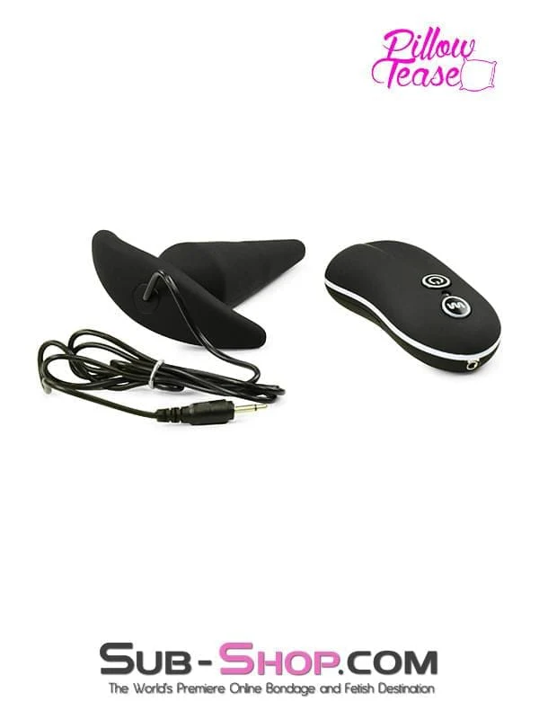 1482M      Silicone Anal Mini Rocket Vibrating Butt Plug, Black - Image 4